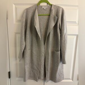 J. Crew Gray Knit Cardigan Sweater